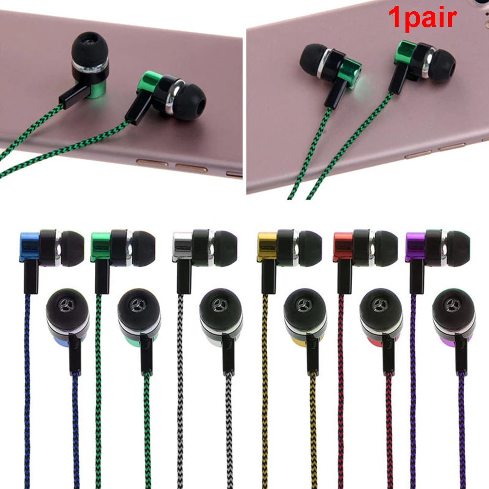 

Stereo In-Ear Earphone Headset Earbuds Earphones Earphones Reduce Noise Decorated line Headset(white)(red)(gold)(purple)