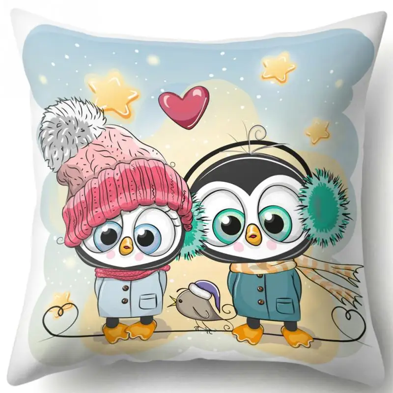 

Sofa Decor Polyester Pad Cushion Soft Cute Living Room Pillow Square Cartoon