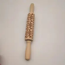 Рождественский ролик печенья с тиснением выпечки прокатки Снежинка тесто кухня олень булавка изображение выгравировано как