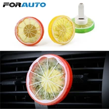 FORAUTO освежитель воздуха для автомобиля, твердый аромат, кондиционер, вентиляционный зажим, форма лимона, авто выход, духи, аксессуары для автомобиля