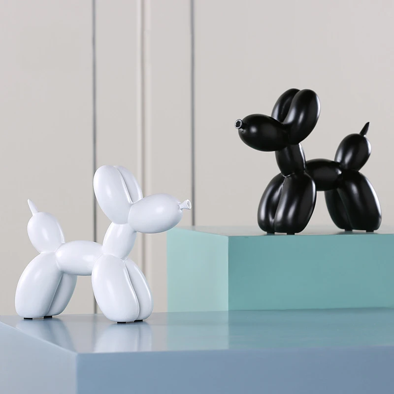 

2018 Fashion Ballon Dog Eight Colors Ceramic Resin Crafts Sculpture Statue Creative Gifts Modern Baloon Home Decorations Statues