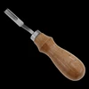 Durable Sharpening Knife Wide Shovel Spade Craft Cutting Sandalwood Handle Leather Thinner Edge Skiving Tool Wooden handle ► Photo 3/6