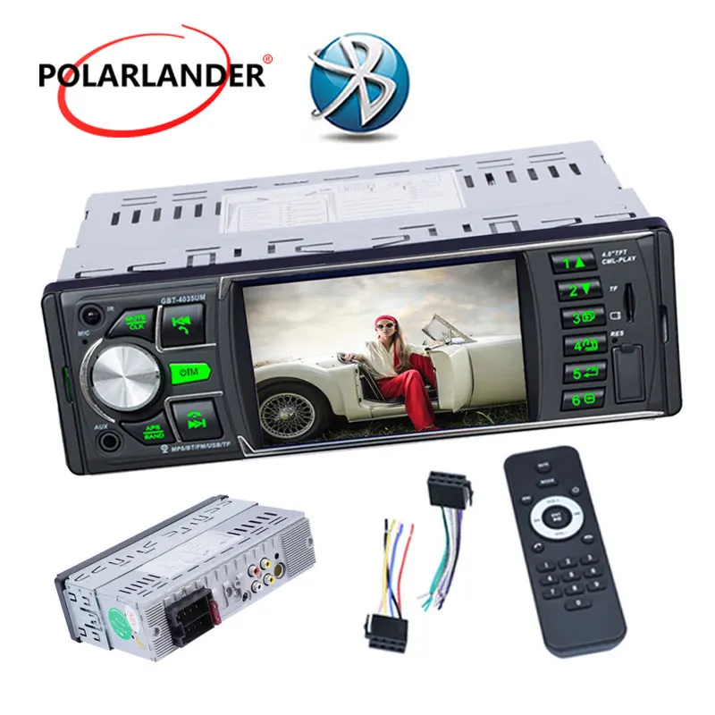 1 Din 4 дюймовый автомобильный MP5 12V U диск машина Поддержка Bluetooth / USB FM радиоприемник