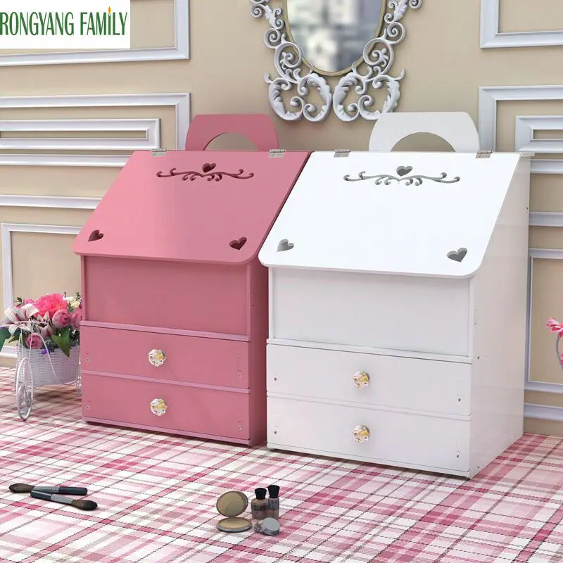 

3-Layer Drawer Cosmetic Storage Box Plastic Makeup Jewelry Organizer Case Home Skin Care Container Shelf Lipstick Holder Boxes