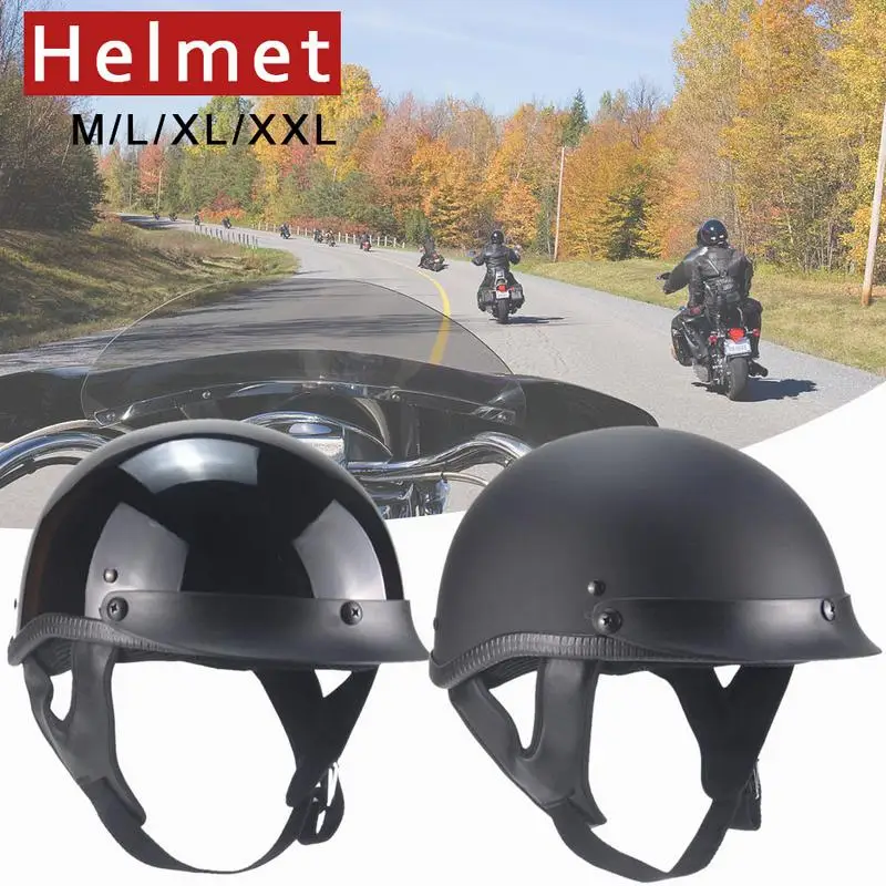 

Motorcycle Half Helmet German Style Retro Personality Summer Open Face Cruiser Electric Scooter Chopper Helmet for Men Women