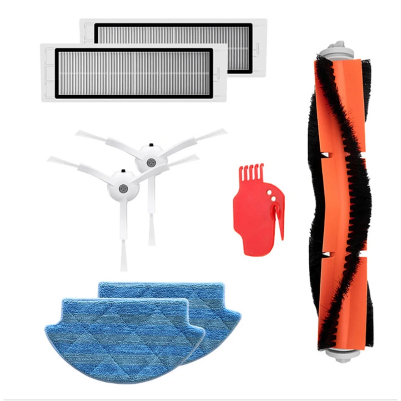 

Vacuum Spare Parts Kit For XIAOMI Robot Vacuum Cleaner HEPA Filter Roller Brush Cleaning Mops Tool Side Brush