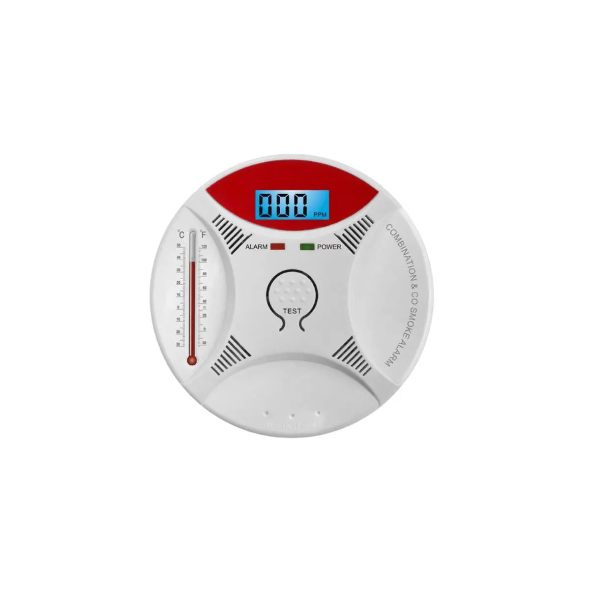 

2 in 1 LED Digital Gas Alarm Co Carbon Monoxide Smoke Detector Voice CO Warn Sensor Home Security Protection High Sensitive
