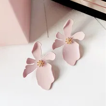 Rinhoo новые модные темпераментные акриловые цветочные серьги-гвоздики для девушек и женщин элегантные вечерние аксессуары подарок EC709