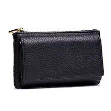 Женский кошелек-ключница из натуральной кожи для ключей, смарт-сумка для автомобиля, чехол-органайзер с кольцом, чехол-органайзер, мужской держатель для карт, брелок