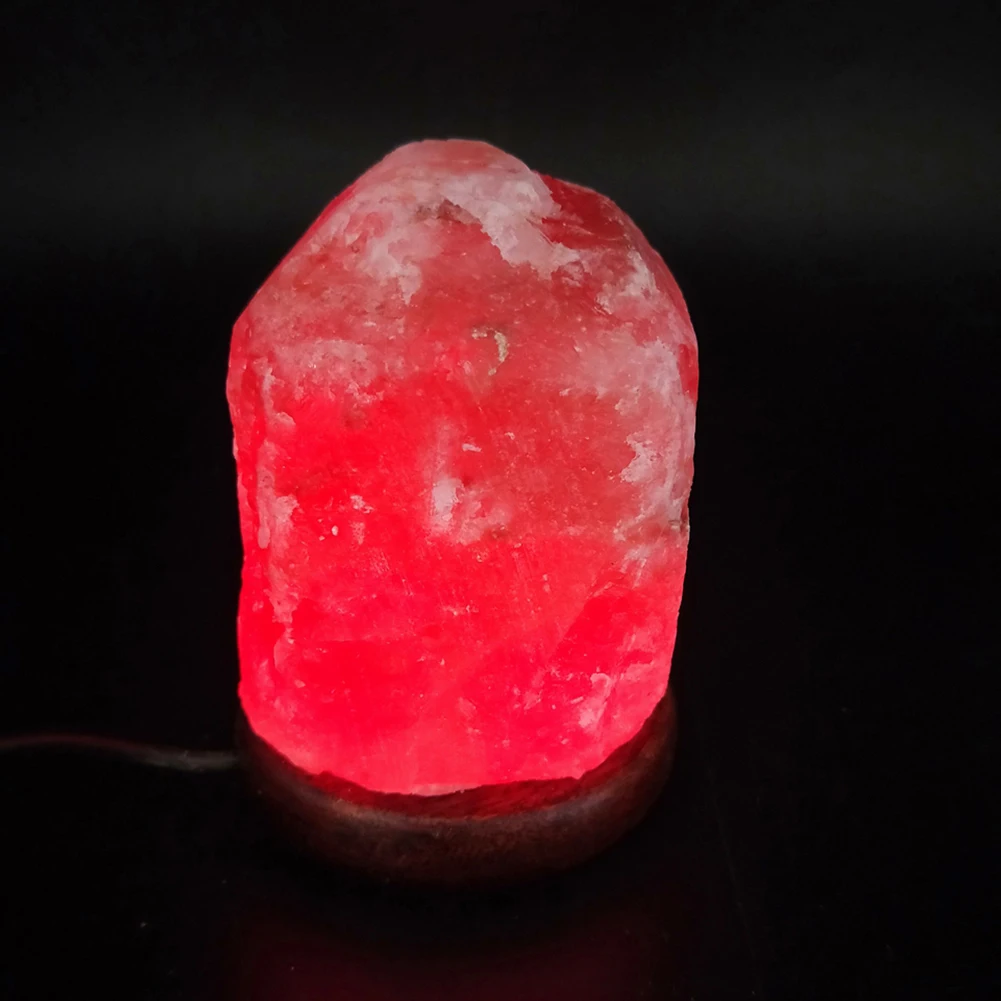 Украшение дома Home decor соляная лампа Гималайская каменная лампа Красочные Природный Кристалл каменная соль Свет USB соль ночника