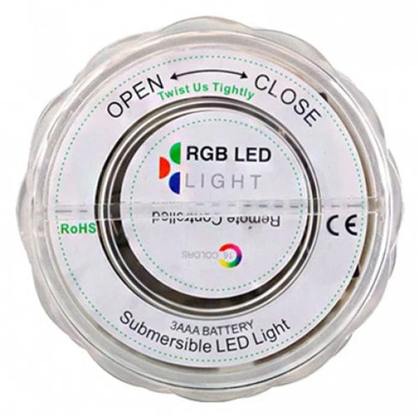 10 светодиодный пульт дистанционного управления подводный свет водонепроницаемый RGB многоцветная батарея питание Дайвинг ваза украшение бассейн свет