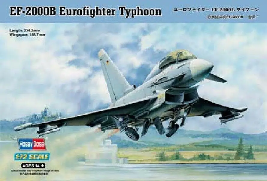 Комплект моделей Hobbyboss 1/72 80265 EF-2000B Eurofighter Typhoon