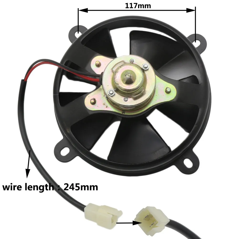 Мотоцикл электрический вентилятор охлаждения подходит для 150cc 250cc велосипед для еды по бездорожью ATV багги мотоцикл вентилятор крышка