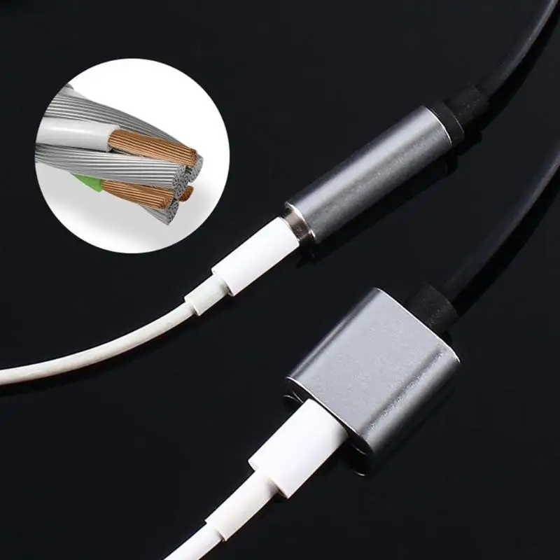 Charging+Audio 2 in 1 L Port Adapter for iPhone 7 Charging Adapter for iPhone 8 7 Plus X Charger Converter Headphone Adapter