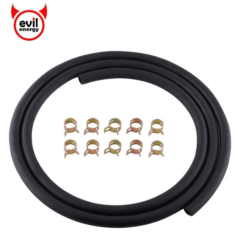 evil energy 1/4Inch ID Rubber Fuel Line Replace Gasoline Oil Line Hose