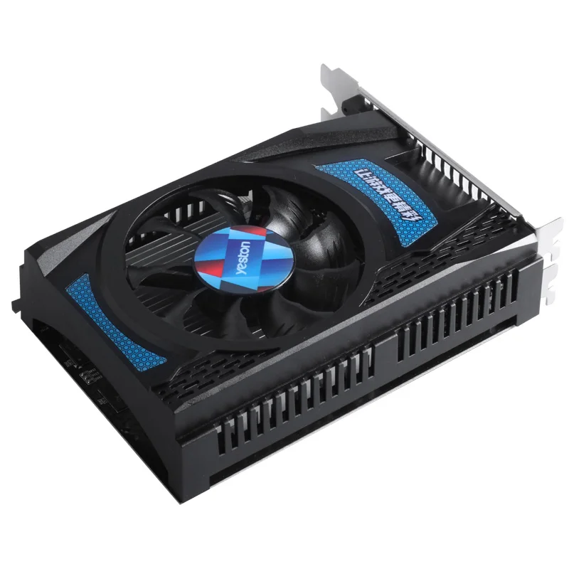 Видеокарта Yeston Radeon Rx550 2 ГБ Gddr5 Pci Express 3 0 для видеоигр внешняя видеокарта