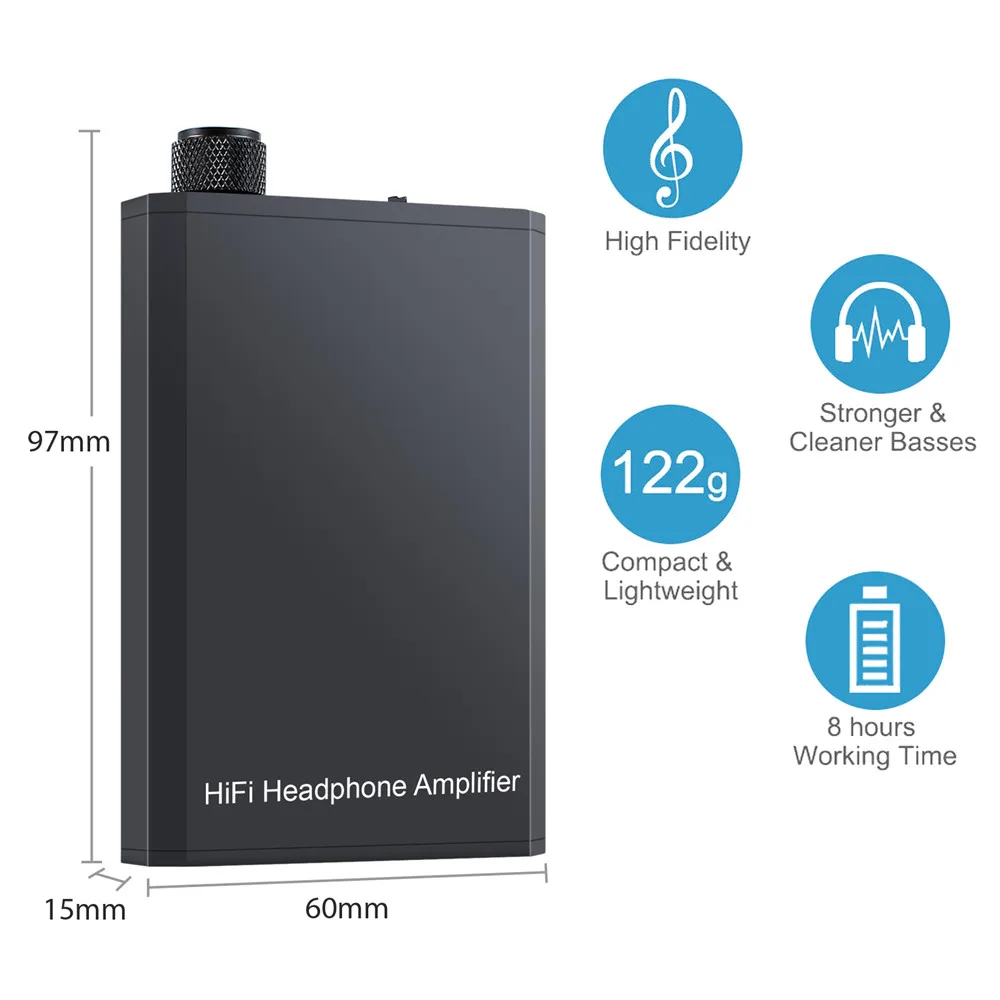 eSYNiC HiFi Earphone Headphone Amplifier 3 5mm Aux Interface Mini Audio Amplifier for Mobile Phone Audio Cable Mini Portable Amp