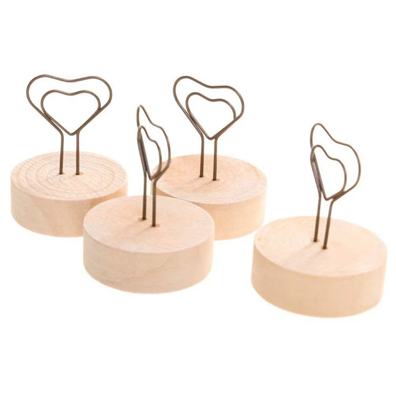 10 pcs Heart Clip Photo Holder Clip Memo Clip Brand Bracket Placein