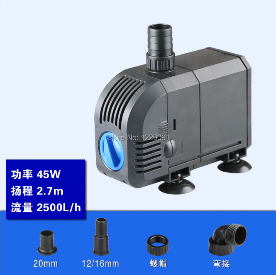 

45w 55w ultra-quiet Submersible water fountain pump filter fish pond aquarium water pump tank fountain