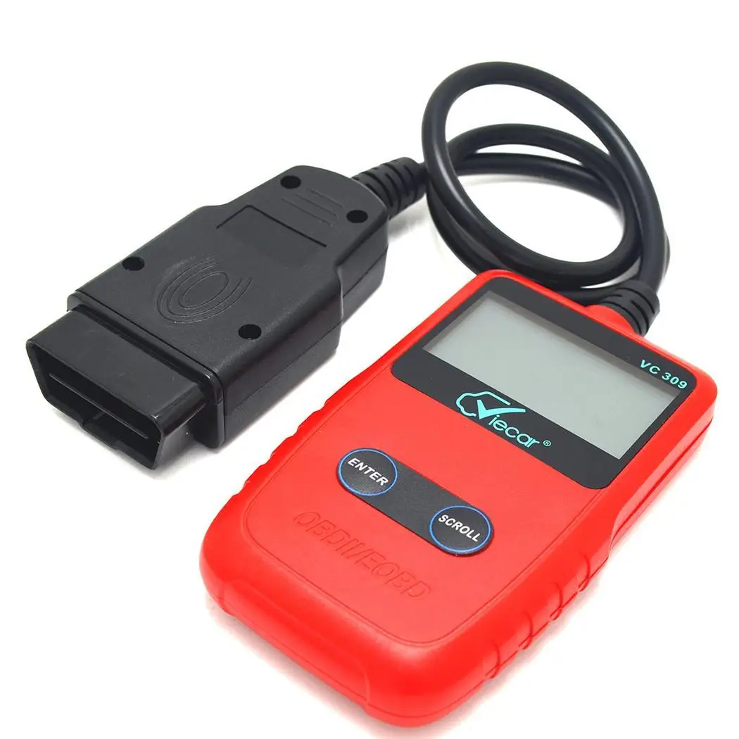 Автомобильный диагностический сканер VC309 OBD II Elm327 инструмент для считывания