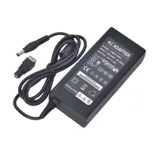 JABS 96W 12V 8A 3Round-Pin AC источник питания 5,5x2,1mm DC адаптер питания для светодиодной ленты(черный, 100~ 240 V