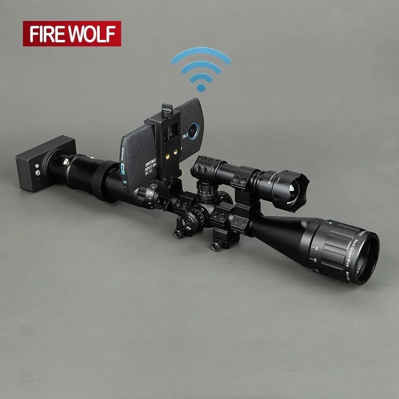 

Outdoor Wireless Vision Scope Night Optics Sight Tactical Digital Infrared With Connection Phone Flashlight Riflescope Hunting