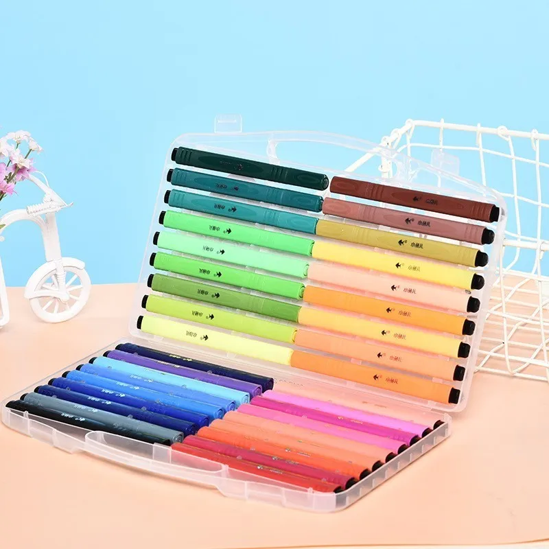 

Color Pen Art Marker Drawing Set Colors Children Watercolor Pen Safe Non-toxic Water Washing Graffiti Health And Environmental