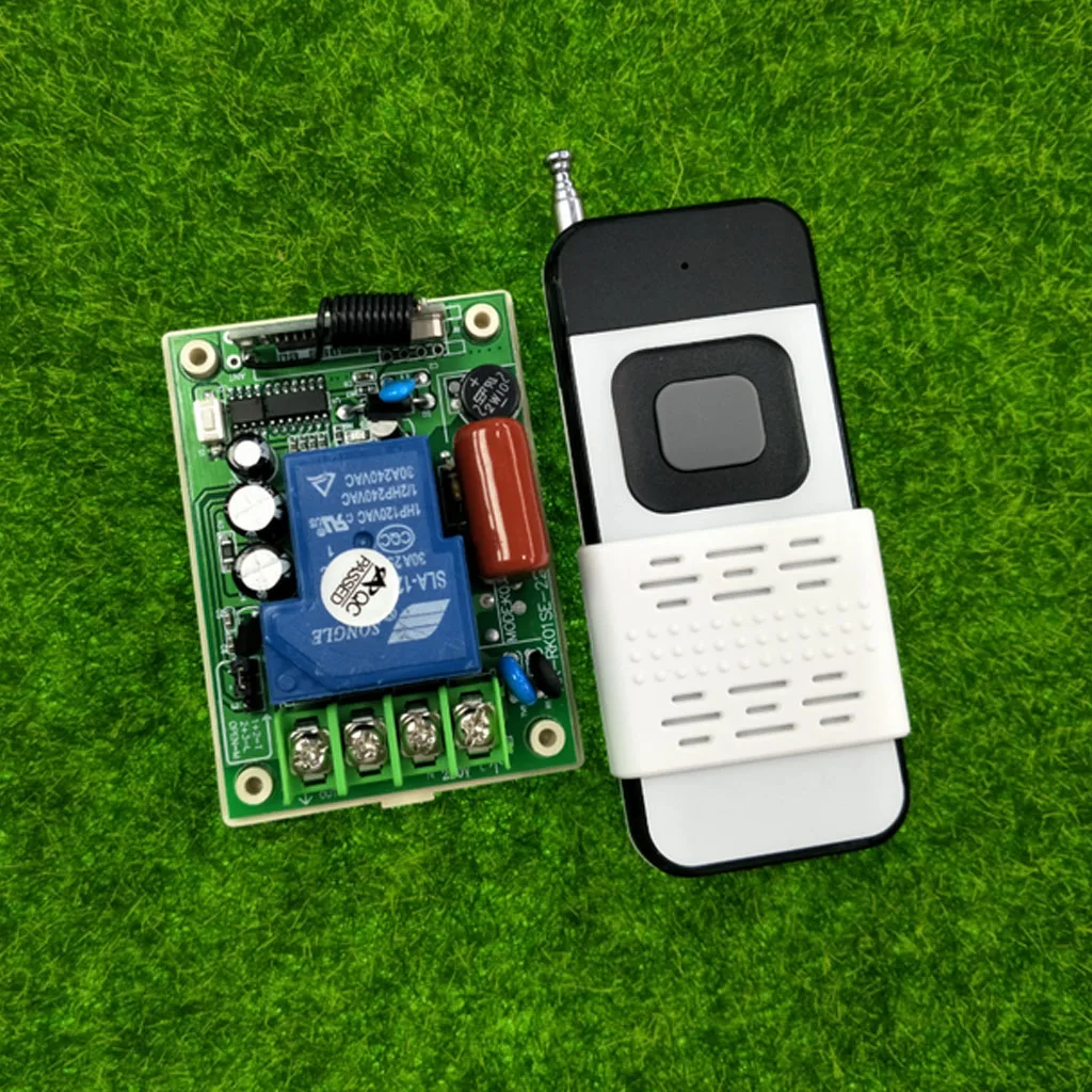 

AC 220V 30A Relay 1 CH Relay Wireless Remote Control Switch Transmitter with Receiver Module