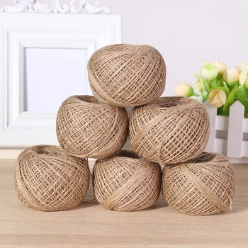 

100m Long Jute Rope Natural Linen Twine Rustic String Cord Rope DIY String Wrapping Cords Thread
