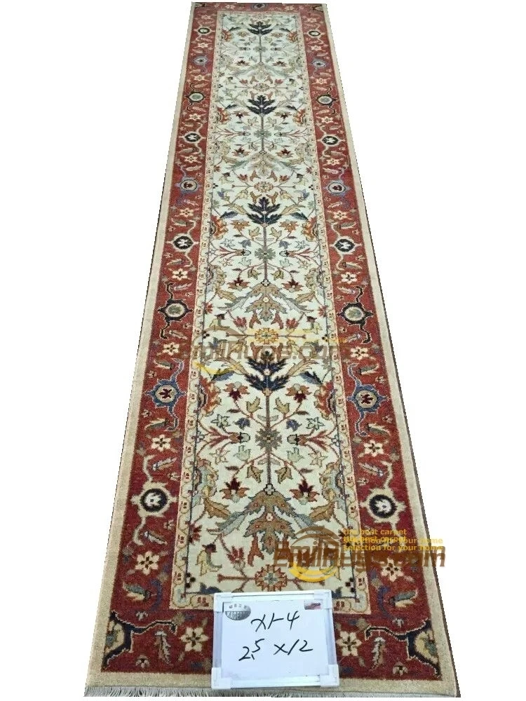 

Original single export Turkish handmade carpets OUSHAK Ozarks pure wool carpet X1-4 2.5x12gc47zieyg28
