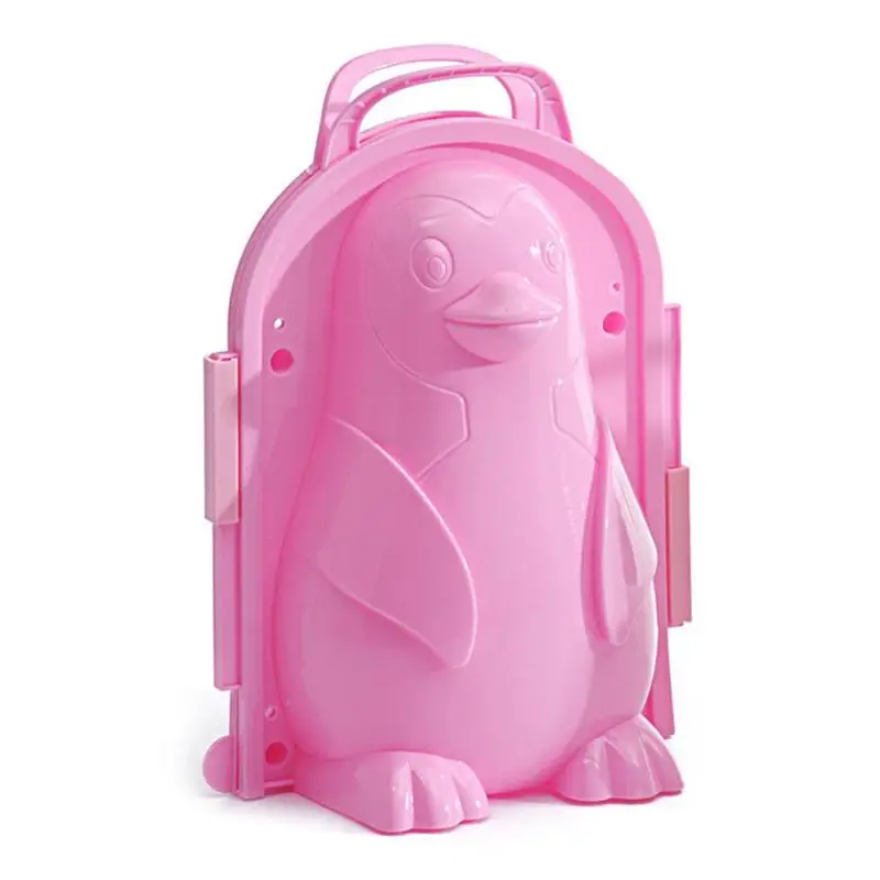 

Cartoon 3D Penguin Plastic Maker Mold Kids Winter Outdoor Snow Sand for Kids Mould Pudding Beach Play Sand and Snow Play Toy