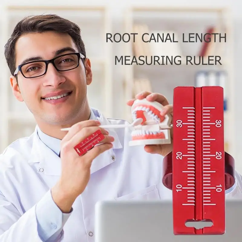 

1PC Metal Dental Ring Ruler Dentist Instrument Ruler Root Canal Measuring Tool For Dentist Finger Ring Ruler