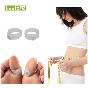 

1Pair=2Pcs Weight Loss Magnetic Silicone Foot Care Diet Foot Massager Double Toe Rings Slimming Ring Feet Loss Weight Reduce
