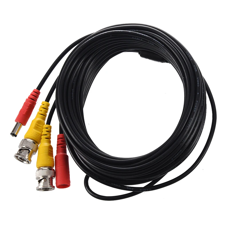 

Newest 10m 33ft Security Video/ Power Cable BNC + RCA Plug Combination Cable for CCTV Camera