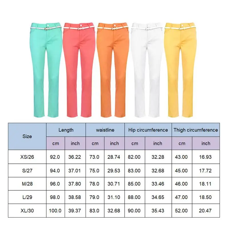 Best Price Cheap QtLgl New Winter Woman Thickening Golf Pants Golf Long Pants Girl High elastic Sport Pants Size XS 3XL