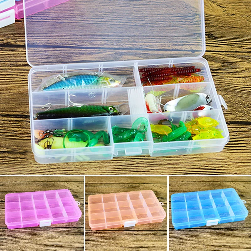 

15 Lattices Multifunctional Transparent Detachable Jewelry/Needlework/Cosmetics Plastic Storage