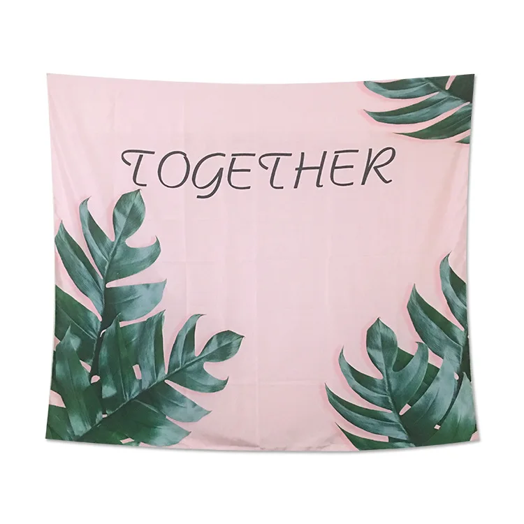 

Loartee Ins Tropical Large Green Green Leaves Tapestry European Fashion Cloth Home Wall Decoration Blanket