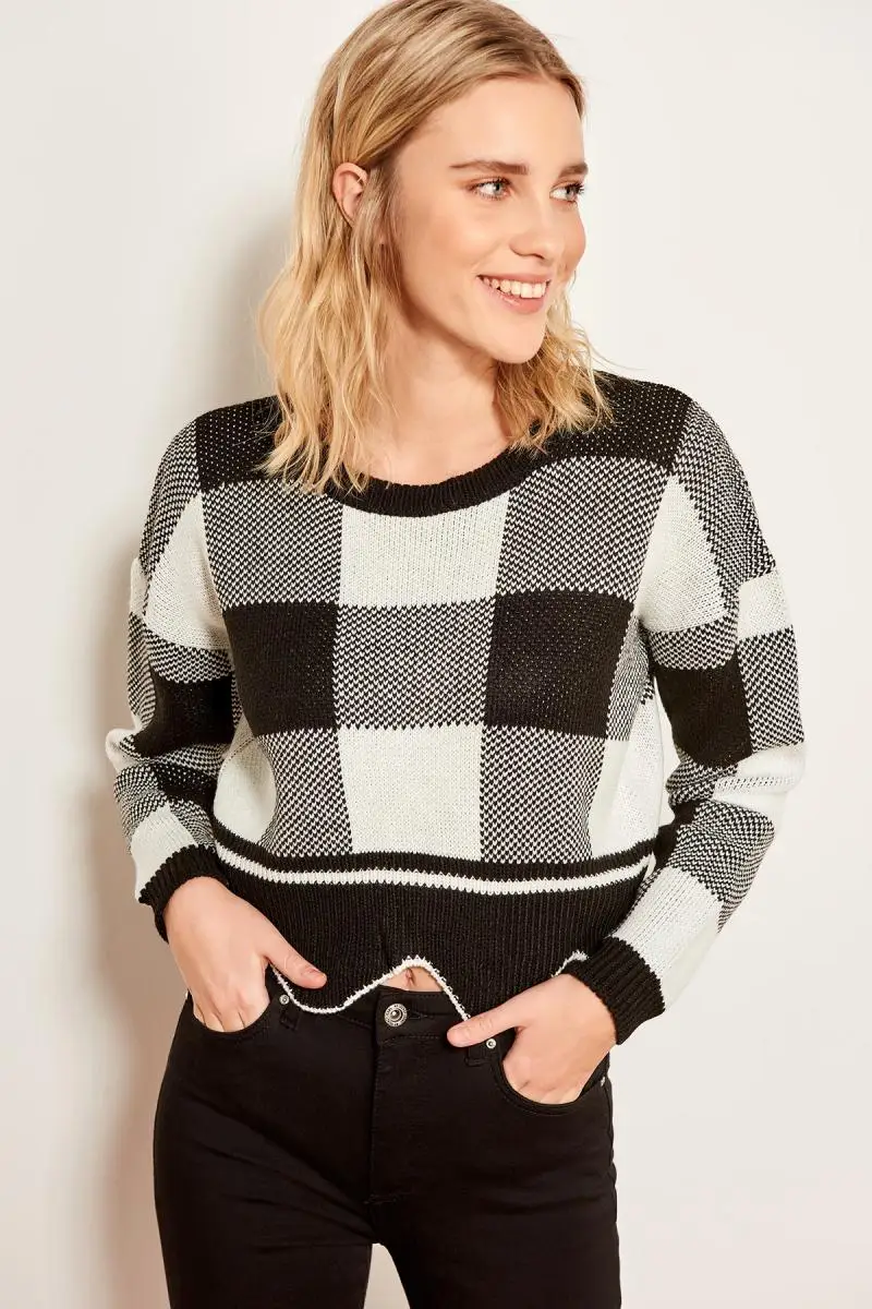 Trendyol черный короткий свитер TCLSS19FV0016| |