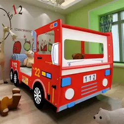 Прочная огненная подсветка салона автомобиля для детей 200X90 см красный мультфильм автомобиль Шарп детская кроватка легко в сборе