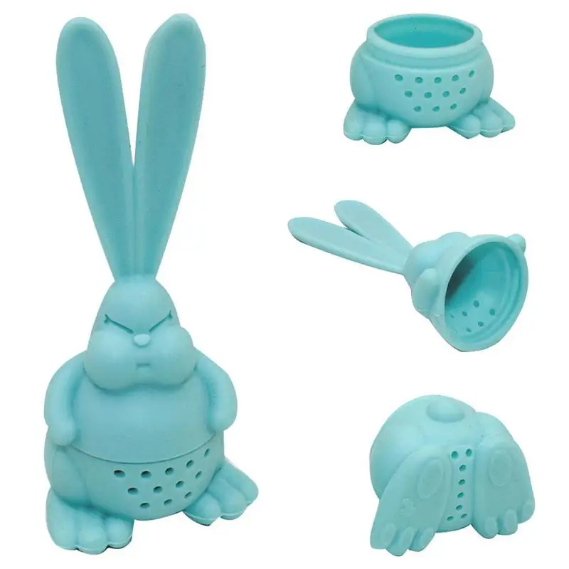 

Silicone Rabbit Tea Strainer for Mugs and Teapots Reusable Leaf Filter Tea Tools for Loose Leaf Leaves Mesh Ball Tea Infuser