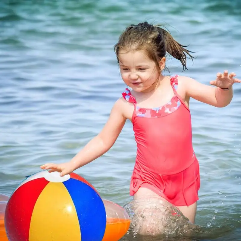 ПВХ надувной пляжный мяч игрушки Разноцветные детские плавательные шарики для ваны Игрушки Летние Дети Пляж Душ водные игры инструменты аксессуар