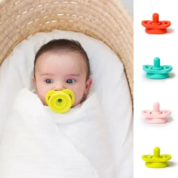 

Cute Funny Kids Baby Safe Nipple Pacifier Silicone Cute Soothers For Newborn Orthodontic Nipple Kid Tested Dentist Approved