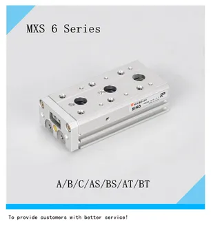 

cylinder double acting precision slide table bore 6mm stroke10 20 30 40 50 MXS Series AS BS A B AT BT