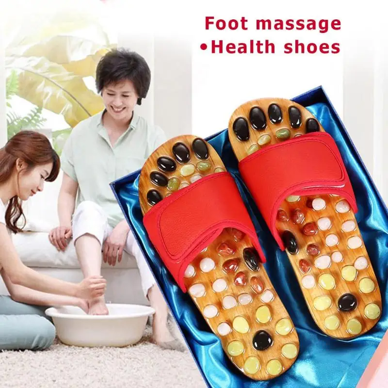 1Pair Pebble Stone Foot Massage Slippers Reflexology Sandals Acupuncture Therapy Relax Health Shoes Massager Shoes Feet Care 1Pair Pebble Stone Foot Massage Slippers Reflexology Sandals Acupuncture Therapy Relax Health Shoes Massager Shoes Feet Care