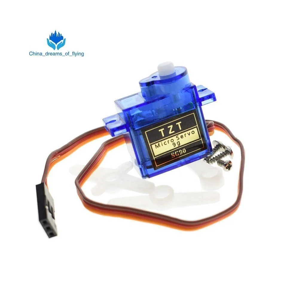 

TZT Smart Electronics 1Pcs Rc Mini Micro 9g 1.6KG Servo SG90 for RC 250 450 Helicopter Airplane Car Boat