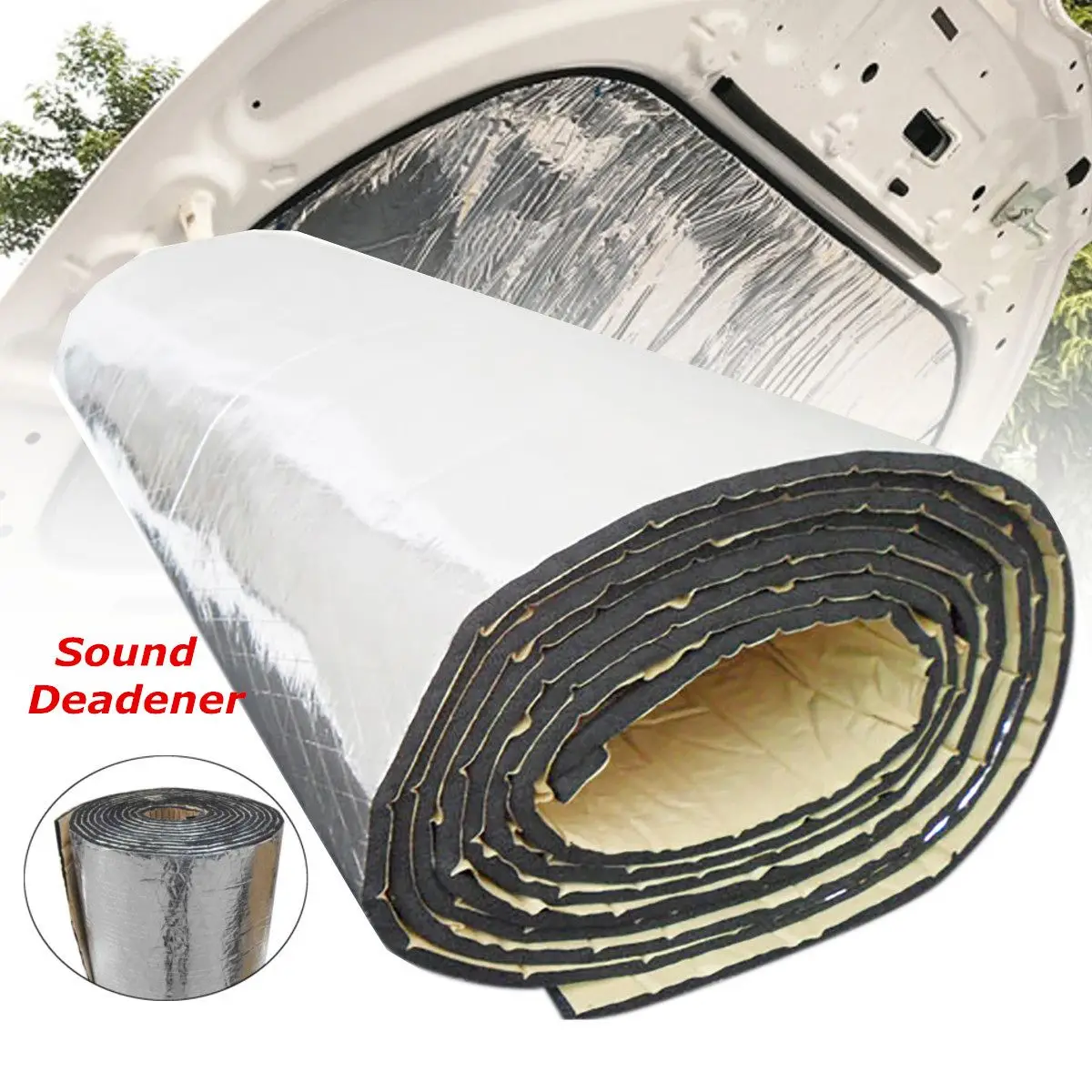 

200X100cm 10mm Car Audio Noise Control Sound Deadener Car Heat Shield Insulation Proof Mat Sound Insulation Cotton