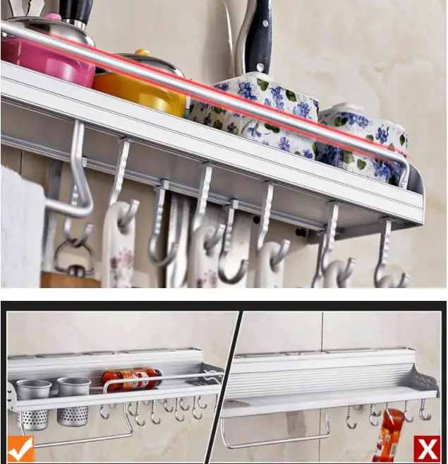 Многофункциональная подвесная настенная стойка для ногтей, настенная полка для приправ, шкаф-органайзер для кухни