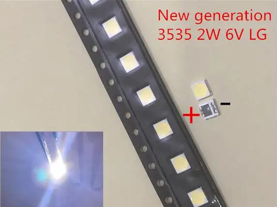 2019 новинка 100 шт 2W 6V 240ma 3535 SMD светодиодный светильник для замены LG Innotek lcd tv задний с