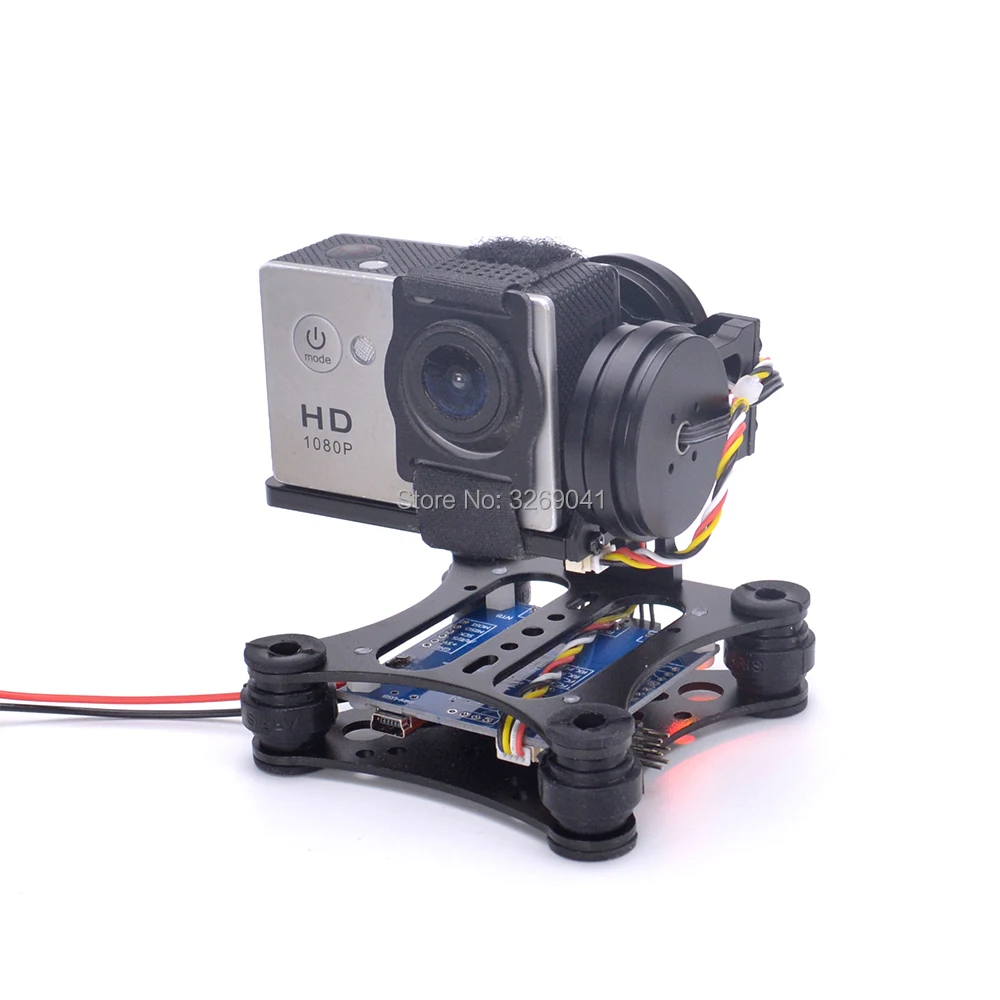 2 осевой бесщеточный подвес легкий для аэрофотосъемки plug and play Gorpro SJ4000 Xiaomi Xiaoyi DIY