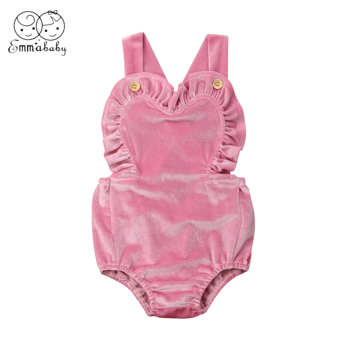 

2019 Brand New Cute Ruffle Sunsuit Bodysuit Outfits Newborn Kids Baby Girls Clothes Summer
